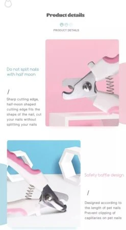 Merkloos Professionele Nagelschaar - Dieren Nagelschaar - Roze - Honden Nagelknipper - Hondennagels - Honden Knip Schaar - Honden Knipsch -DierenPlezier 658x1200