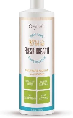 OxyFresh Pet Mondwater Hond En Kat. Helpt Tegen Tandsteen, Plak En Vieze Ademgeurtjes -DierenPlezier 742x1200