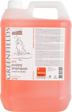 Greenfields - Milde Hondenshampoo Puppy - Zachte Shampoo Met Babypoeder Geur - Inhoud 270 Ml Of 5 Liter - 270 Ml 10 Greenfields - Milde Hondenshampoo Puppy - Zachte Shampoo Met Babypoeder Geur - Inhoud 270 Ml Of 5 Liter - 270 Ml -DierenPlezier 775x1200 1