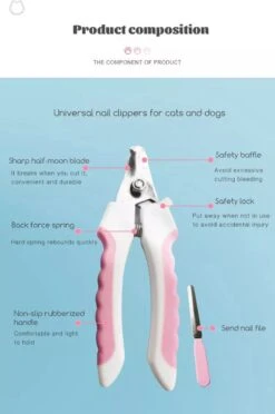 Merkloos Professionele Nagelschaar - Dieren Nagelschaar - Roze - Honden Nagelknipper - Hondennagels - Honden Knip Schaar - Honden Knipsch -DierenPlezier 797x1200 1