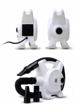 Hondenfohn - Waterblazer Met Draaiknop - 2400W Vermogen Met Warme En Koude Stand - Wit -DierenPlezier 856x1200 1