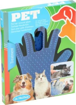 Merkloos Vachtverzorgingshandschoen 29 Merkloos Vachtverzorgingshandschoen -DierenPlezier 877x1200