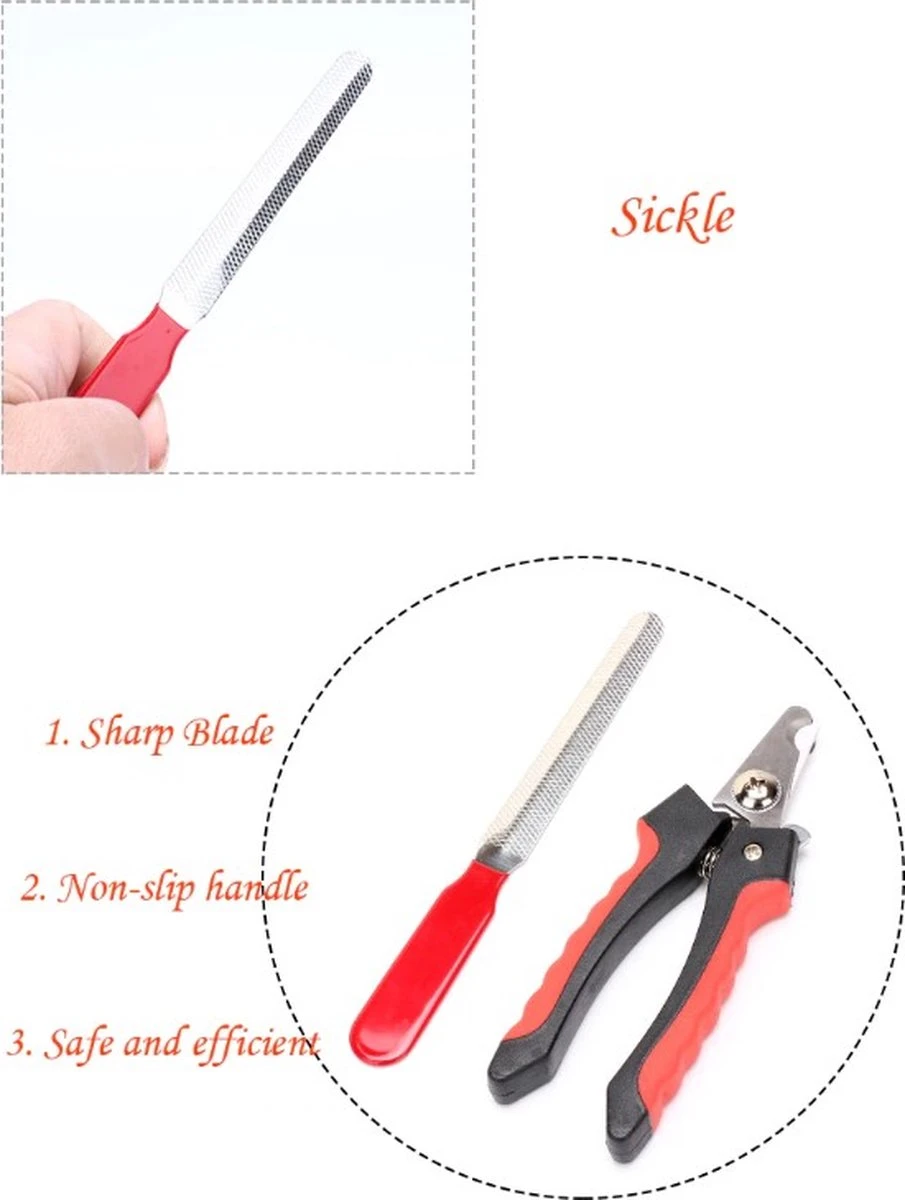 Merkloos Professionele Nagelknipper Met Nagelvijl - Nagelschaar Voor Dieren - Met Veiligheidsslot Inclusief Vijl - 16 CM 4 Merkloos Professionele Nagelknipper Met Nagelvijl - Nagelschaar Voor Dieren - Met Veiligheidsslot Inclusief Vijl - 16 CM - Afbeelding 2