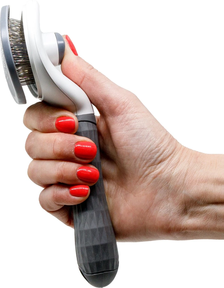 Lorell Pet Company Kattenborstel/Hondenborstel - Borstel Voor Langharig/kortharig -Hondenhaar En Kattenhaar Verwijderaar - Grijs 7 Lorell Pet Company Kattenborstel/Hondenborstel - Borstel Voor Langharig/kortharig -Hondenhaar En Kattenhaar Verwijderaar - Grijs - Afbeelding 5