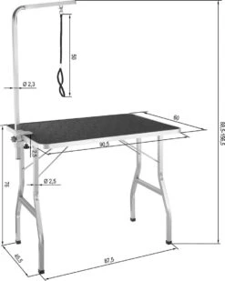 Tectake- Trimtafel Met Lus - Tafelhoogte: 76 Cm - Zwart / Grijs - 402892 16 Tectake- Trimtafel Met Lus - Tafelhoogte: 76 Cm - Zwart / Grijs - 402892 -DierenPlezier 958x1200