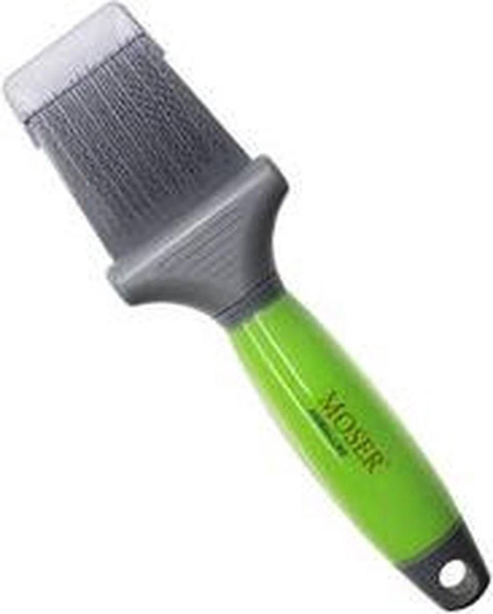 Moser Premium Slicker Borstel - Hondenvachtborstel - Groen Grijs 9 Moser Premium Slicker Borstel - Hondenvachtborstel - Groen Grijs - Afbeelding 7