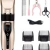 PetGoods Hondentondeuse - 10 Delige Set - Katten & Honden - Draadloos - Low Noise - Incl. Schaar, Nagelknipper, Vijl & Kam 1 PetGoods Hondentondeuse - 10 Delige Set - Katten & Honden - Draadloos - Low Noise - Incl. Schaar, Nagelknipper, Vijl & Kam -DierenPlezier 964x1200 1
