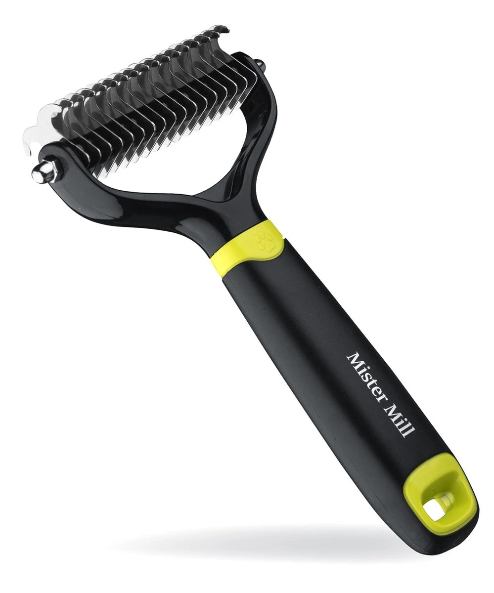 Mister Mill Professionele 2-Zijdige Ondervacht Kam Voor Hond En Kat – Honden/Kattenborstel – Klittenkam – 9,5 Cm. 3 Mister Mill Professionele 2-Zijdige Ondervacht Kam Voor Hond En Kat – Honden/Kattenborstel – Klittenkam – 9,5 Cm.